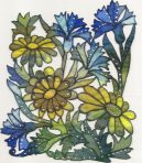 Daisies and Blue Cornflower Panel Kit