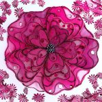 Organza Flaunt It Flower Brooch Kit (Pink)