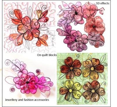 Quick 3 Dimensional Scrap Organza Flower Toppers Kit