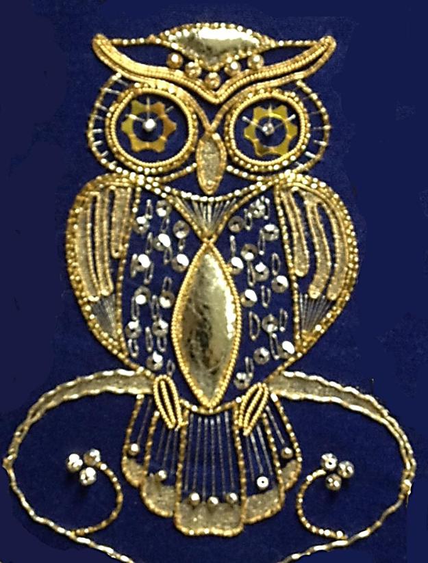 Goldwork Owl