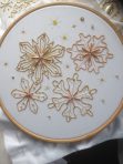 Introduction to Goldwork: Couched Winter Snowflakes