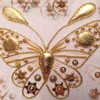 Introduction to gold work: butterfly