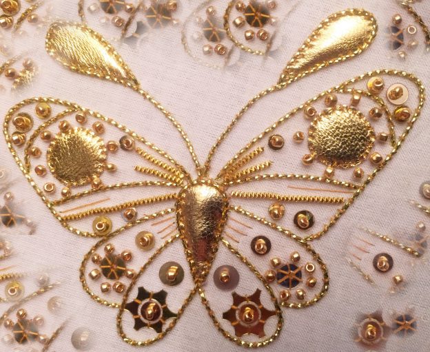 Introduction to gold work: butterfly