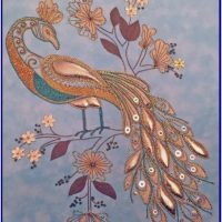 Goldwork Peacock