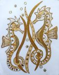 Goldwork Seahorses