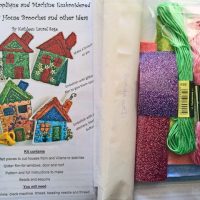 Wonky House Embroidered Houses
