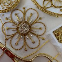 Introduction to Goldwork: Flower Roundel