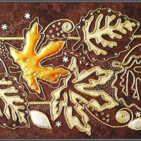 Autumn Leaves Goldwork Kit
