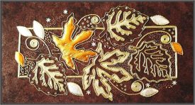 Autumn Leaves Goldwork