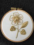 Introduction to Goldwork: Couched Flower with Padded Leather