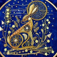 Moonlight Hare Gold Work Kit