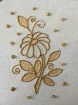 Introduction to Goldwork: Couched and Painted Elegant Flower