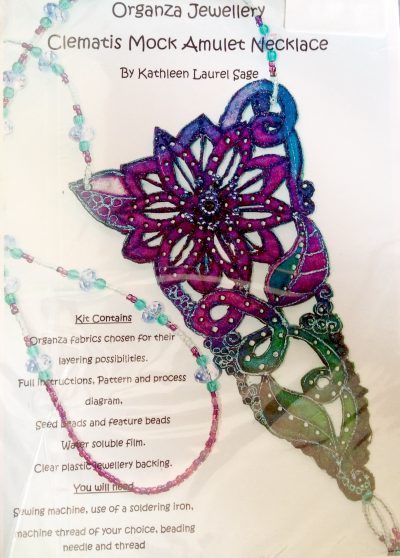 Clematis Mock Amulet Necklace