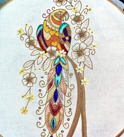 Gold work Parrot –