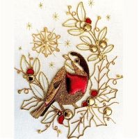 Goldwork robin