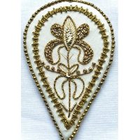 Art Nouveau Iris Dangle