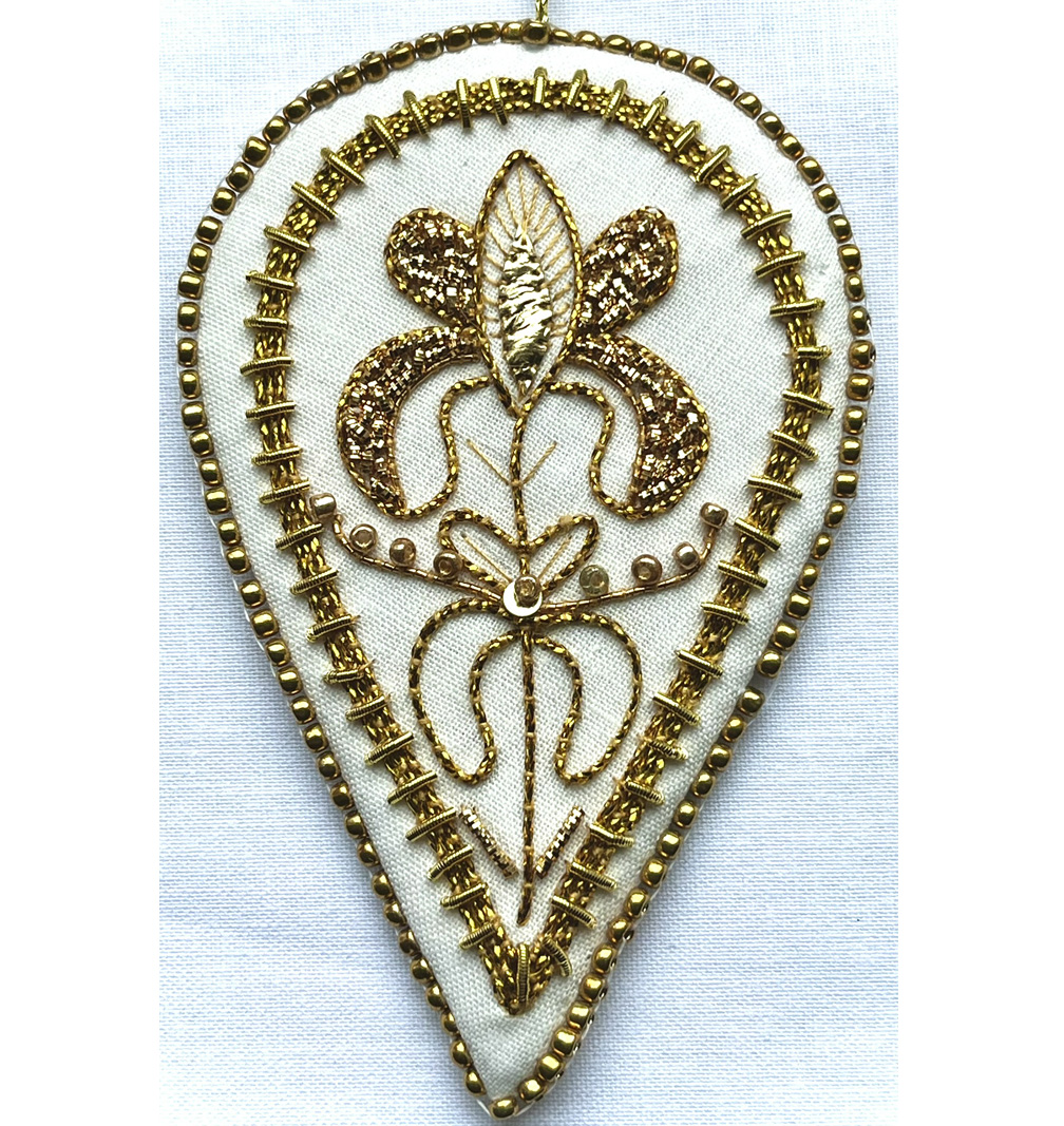 Art Nouveau Iris Dangle