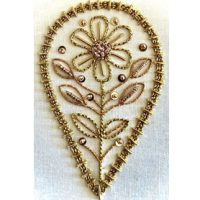 Art Nouveau Flower Dangle