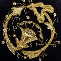 Golden Convolvulus Wreath
