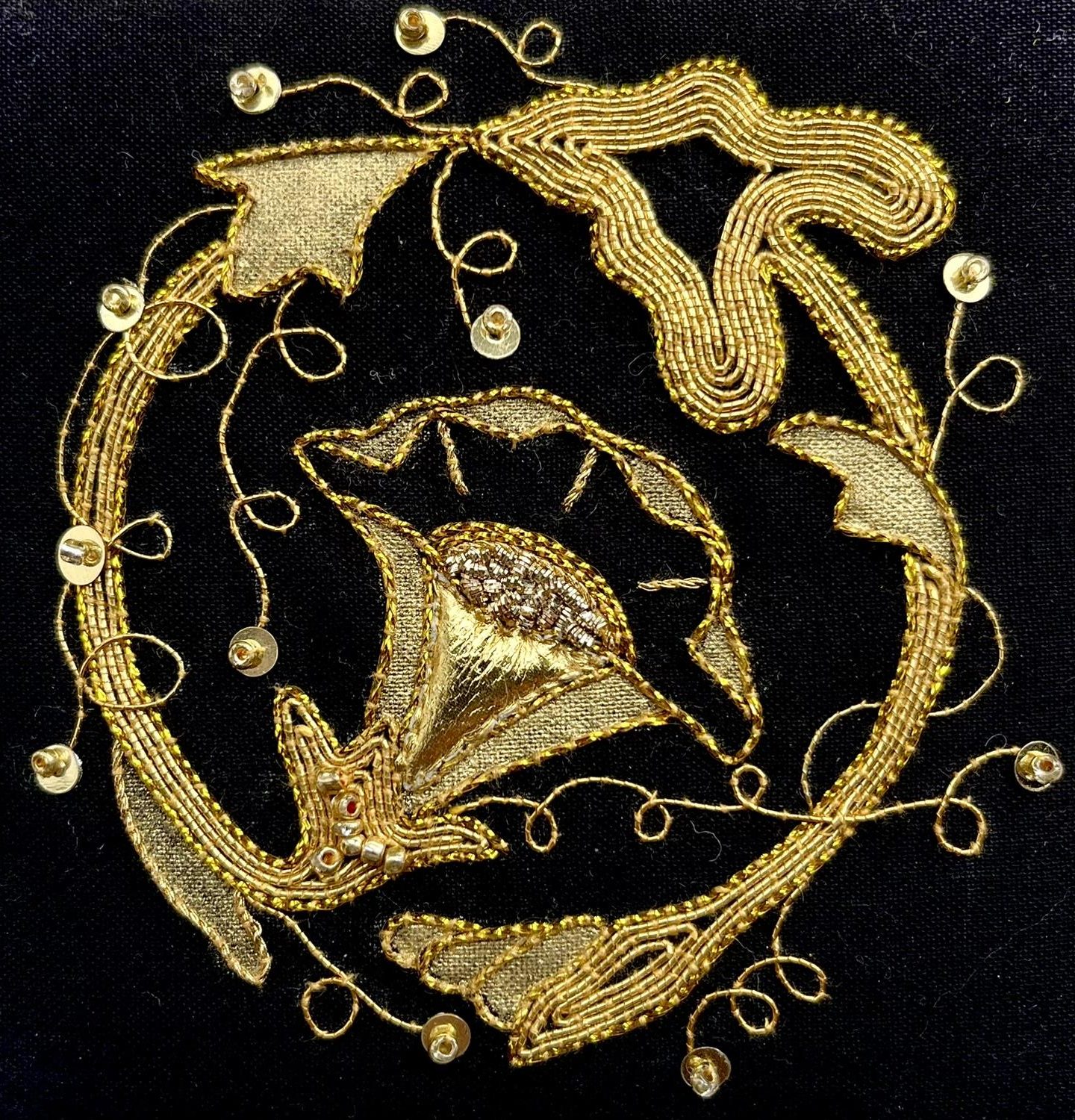 Golden Convolvulus Wreath